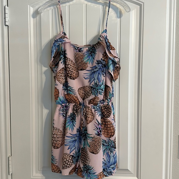 Buddy Love Tropical Pineapple Romper - Picture 1 of 9